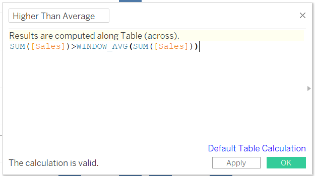 Create new calculated field