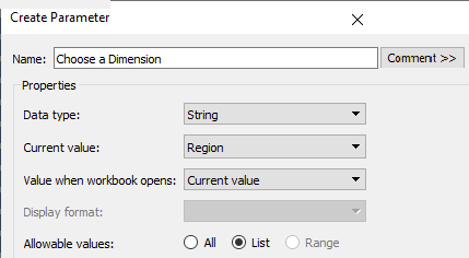 Increasing User Control by using Parameters in Tableau - The Data School