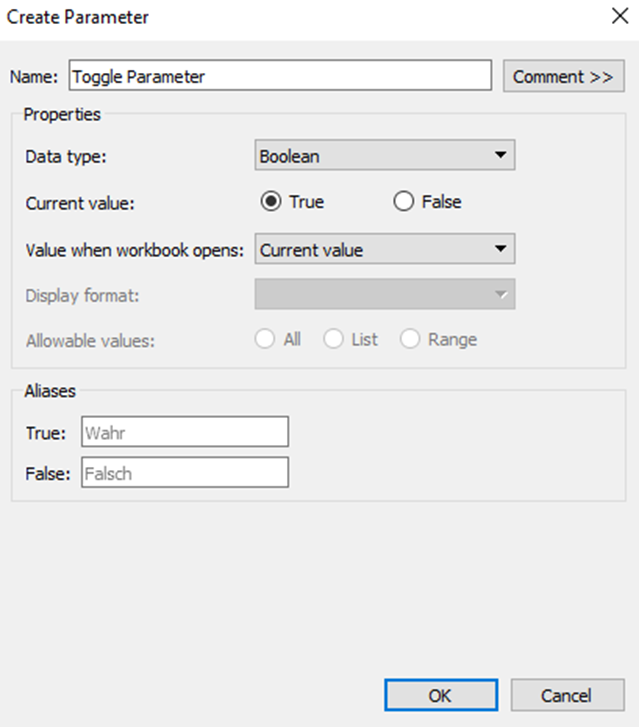 How to create a toggle button in Excel 