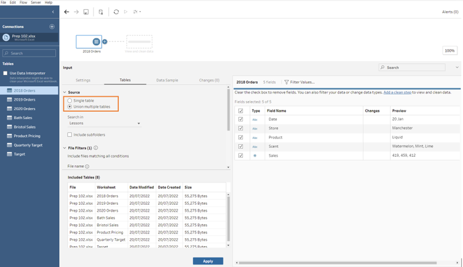 the-data-school-how-to-union-multiple-tables-in-tableau-prep-using-a-wildcard