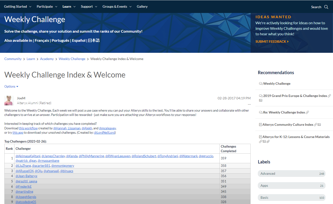 How to get better at Alteryx with weekly challenges - The Data School
