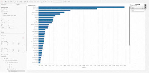 How to swap sheets on a dashboard using parameters - The Data School