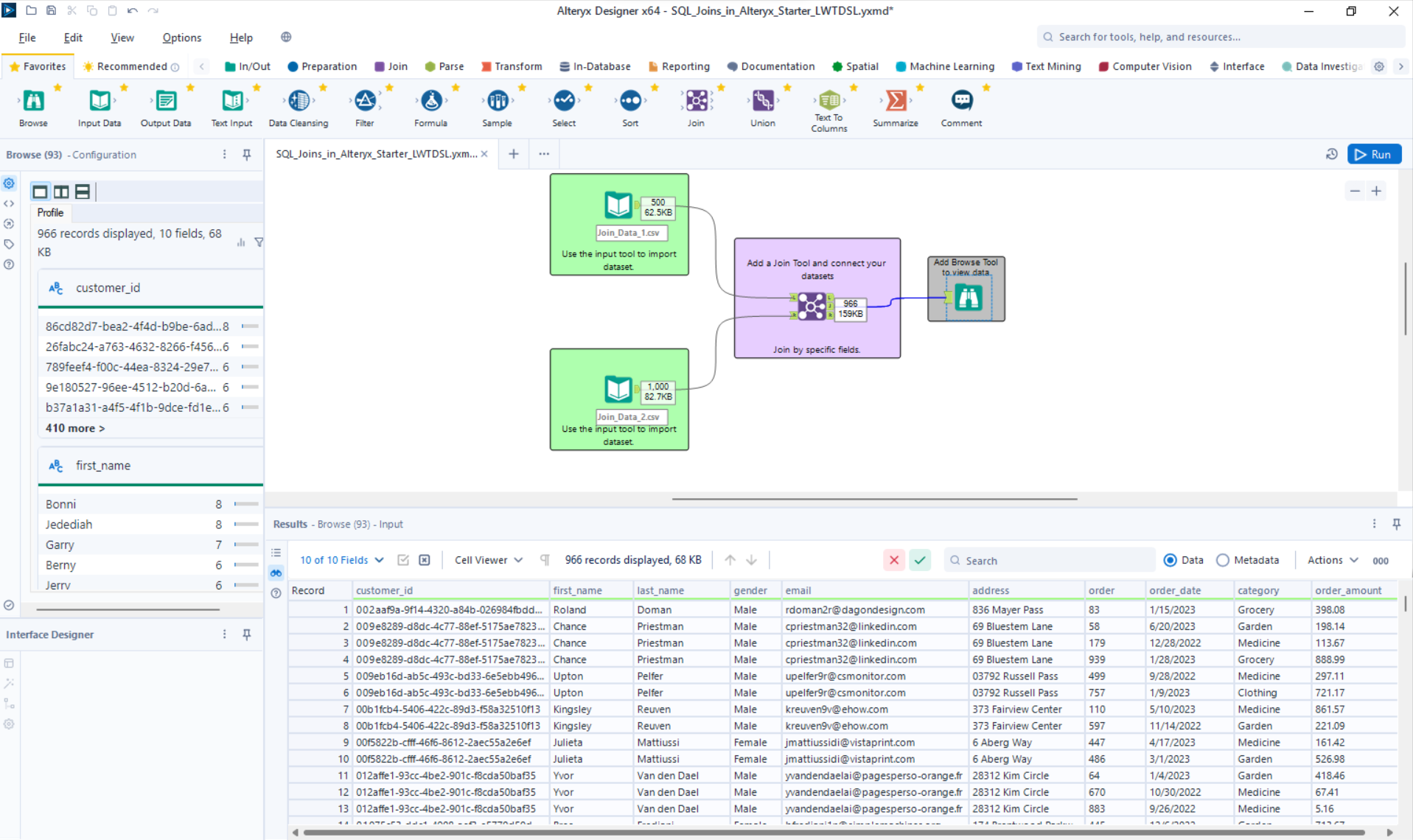 The Data School - Alteryx: Join Tool