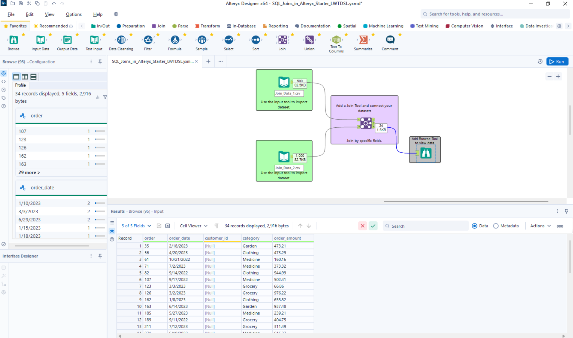 The Data School - Alteryx: Join Tool