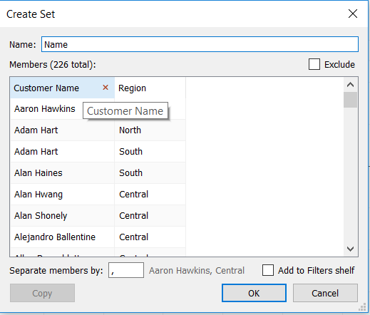 Sets multiselect marks 2