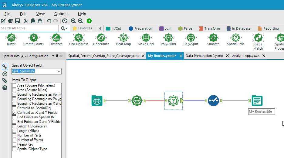 Spatial Info Alteryx Tool