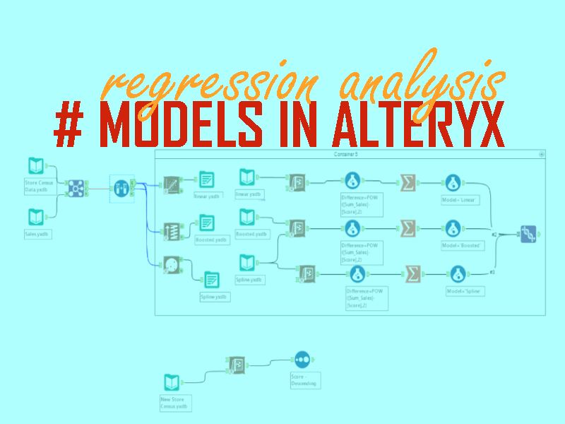 regression analysis in alteryx