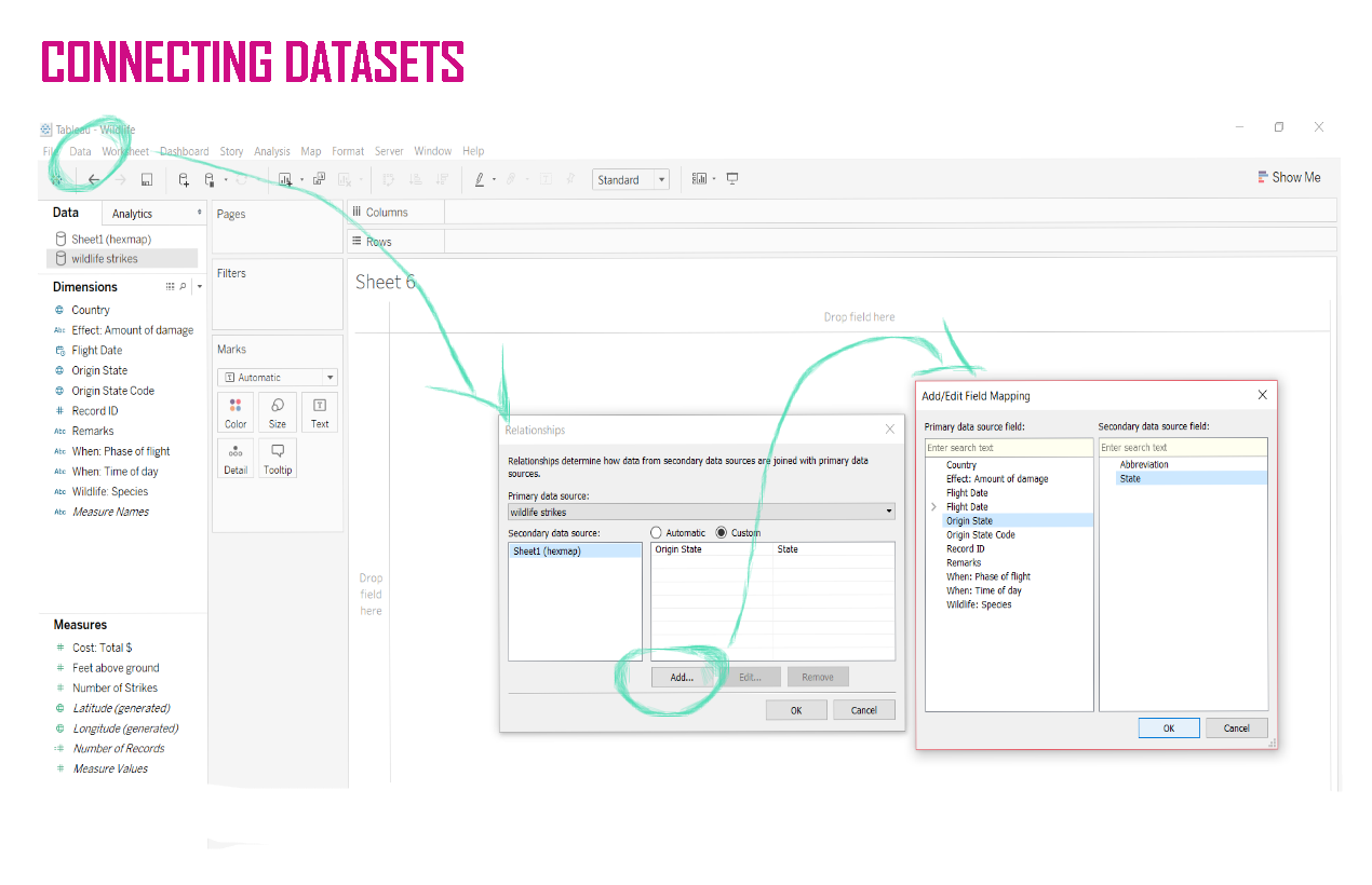 hex tile map in Tableau