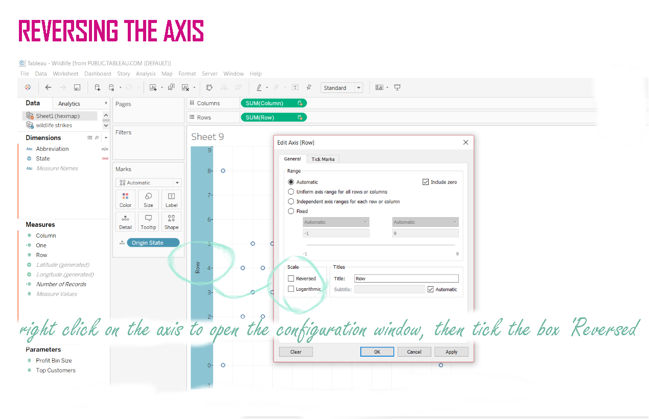 hex tile map in Tableau