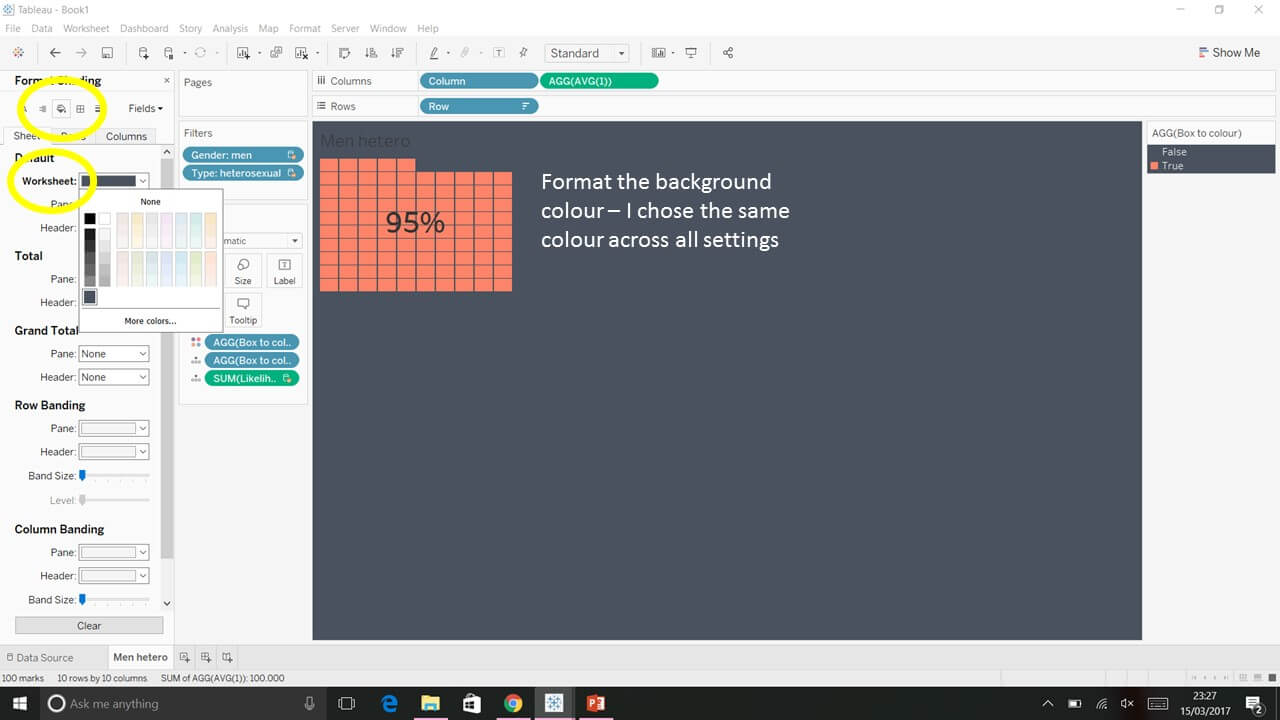 How to do a waffle chart in Tableau? The Data School