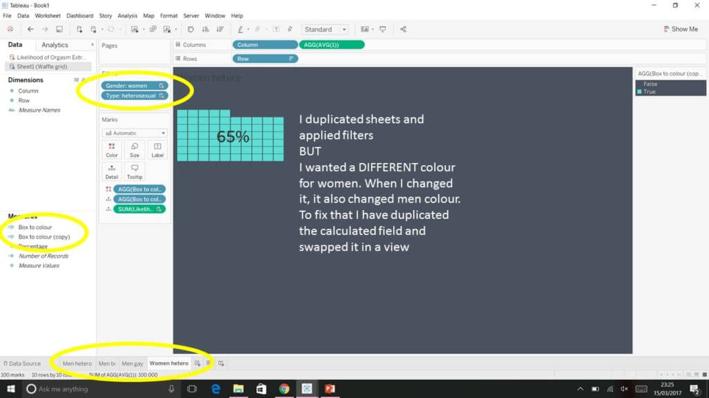 How to do a waffle chart in Tableau? The Data School