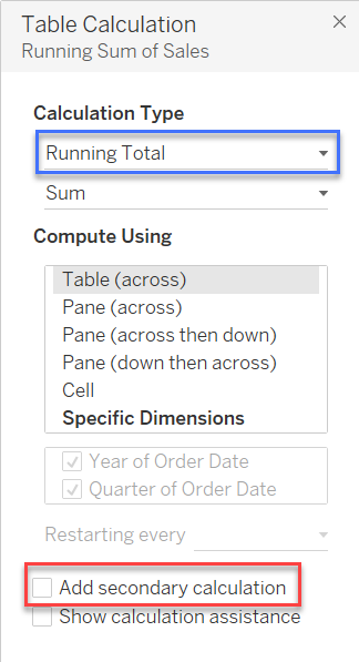 table calcs tableau