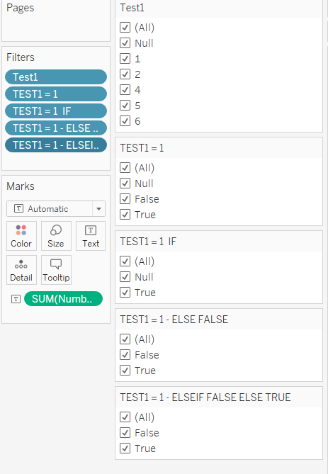 Selected filters with Null options