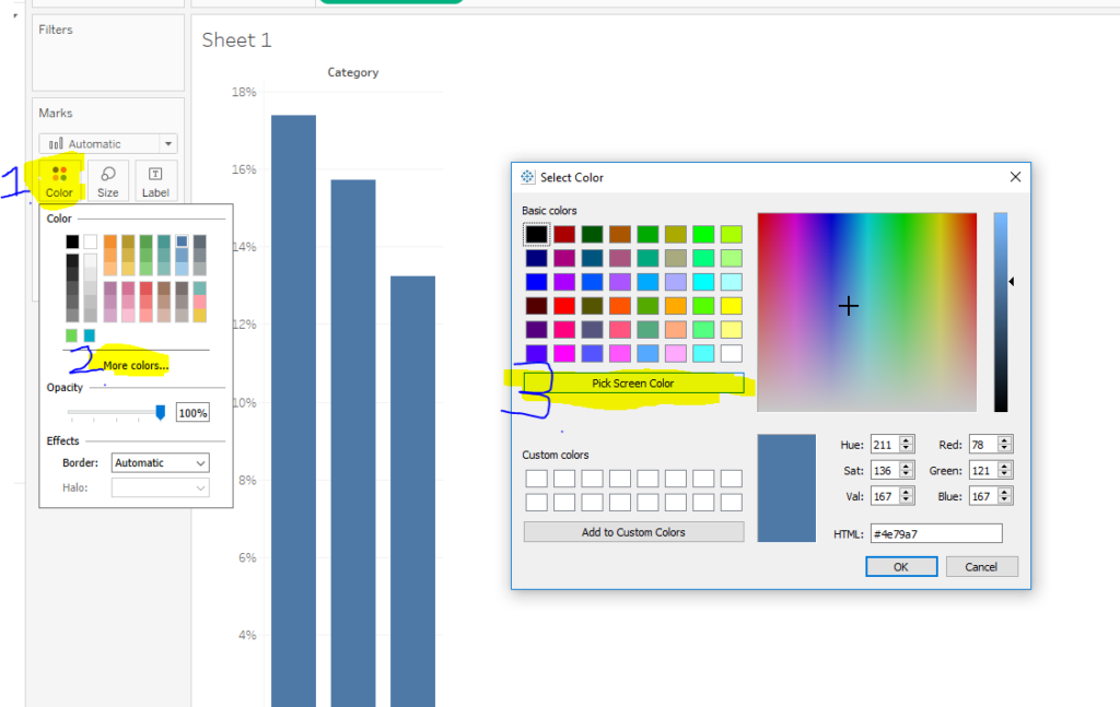 The Data School How to exactly match a colour in Tableau