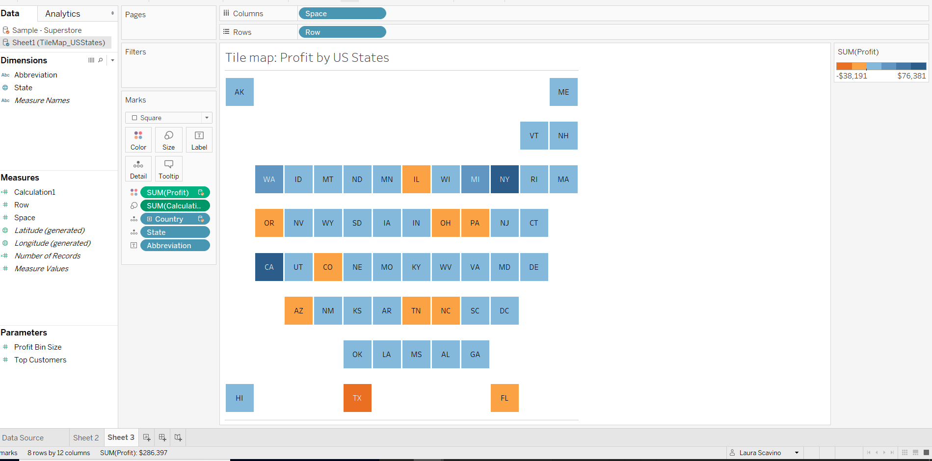 Create a Tile Map in Tableau The Data School