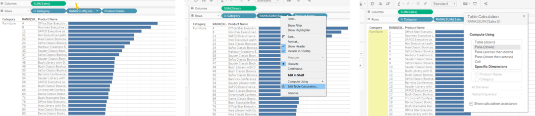 Order of Operations // Sorting within a filter - The Data School