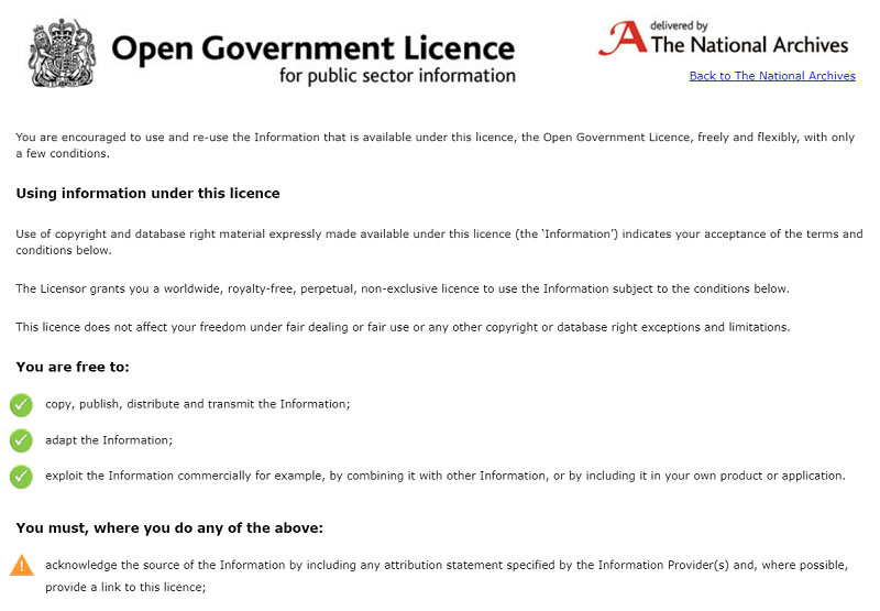 Open Government License