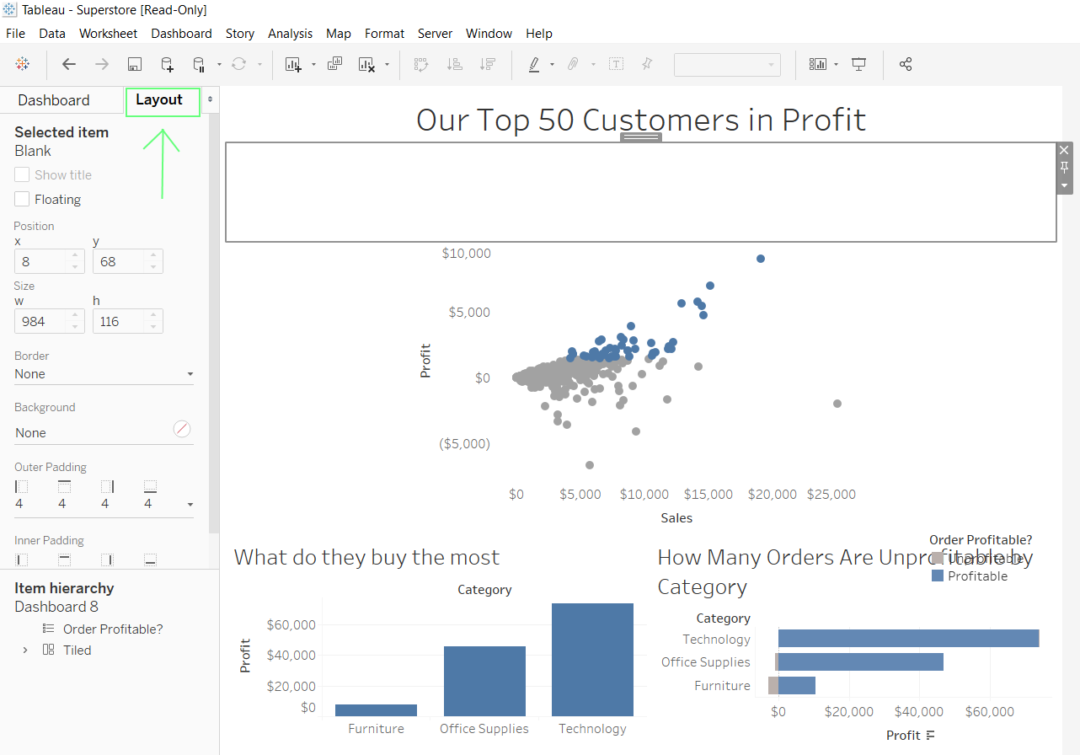 The Data School - Formatting - Creating Lines In Your Tableau Dashboard