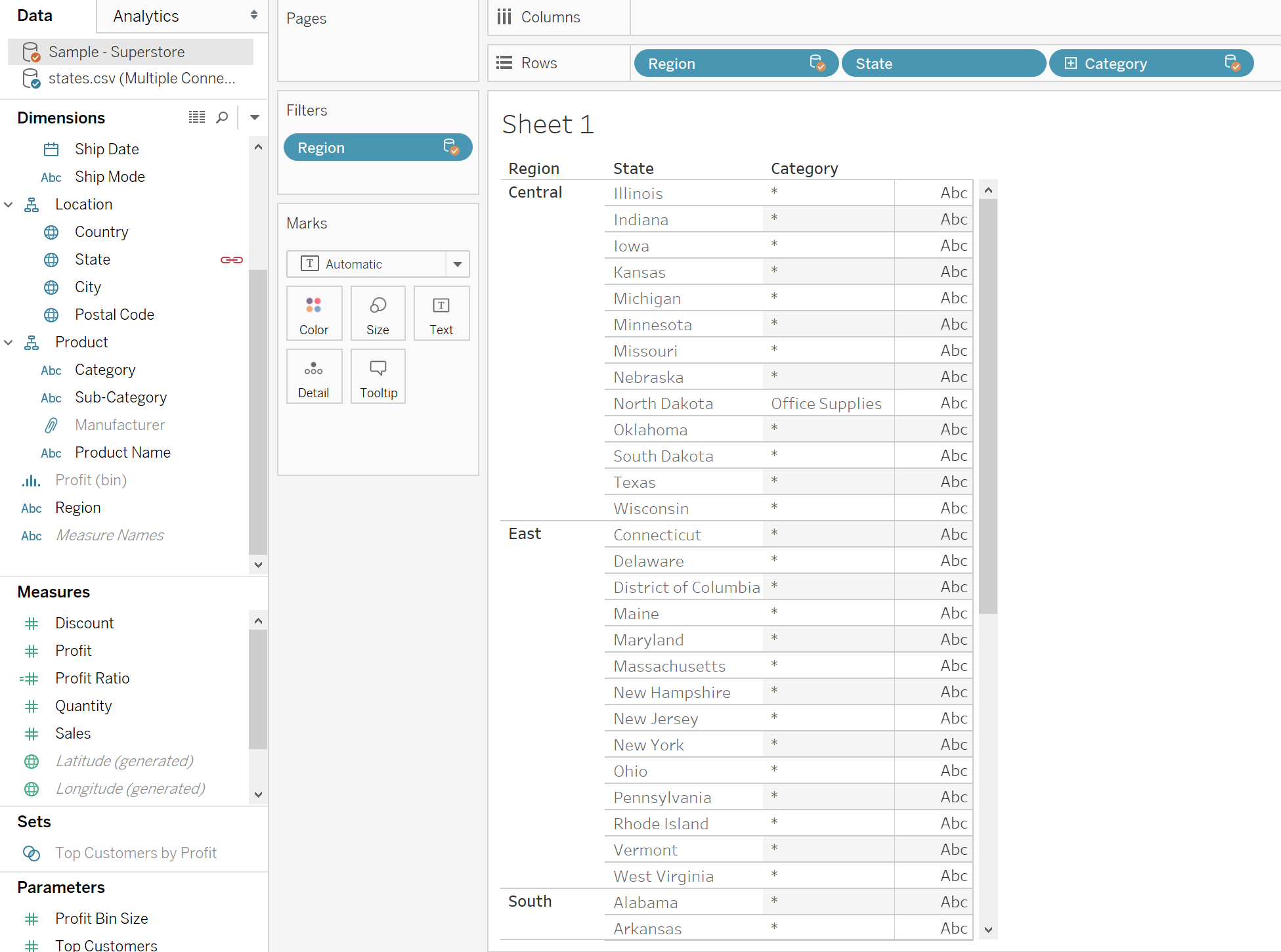The Data School Seeing Stars (*) Asterisks in Tableau