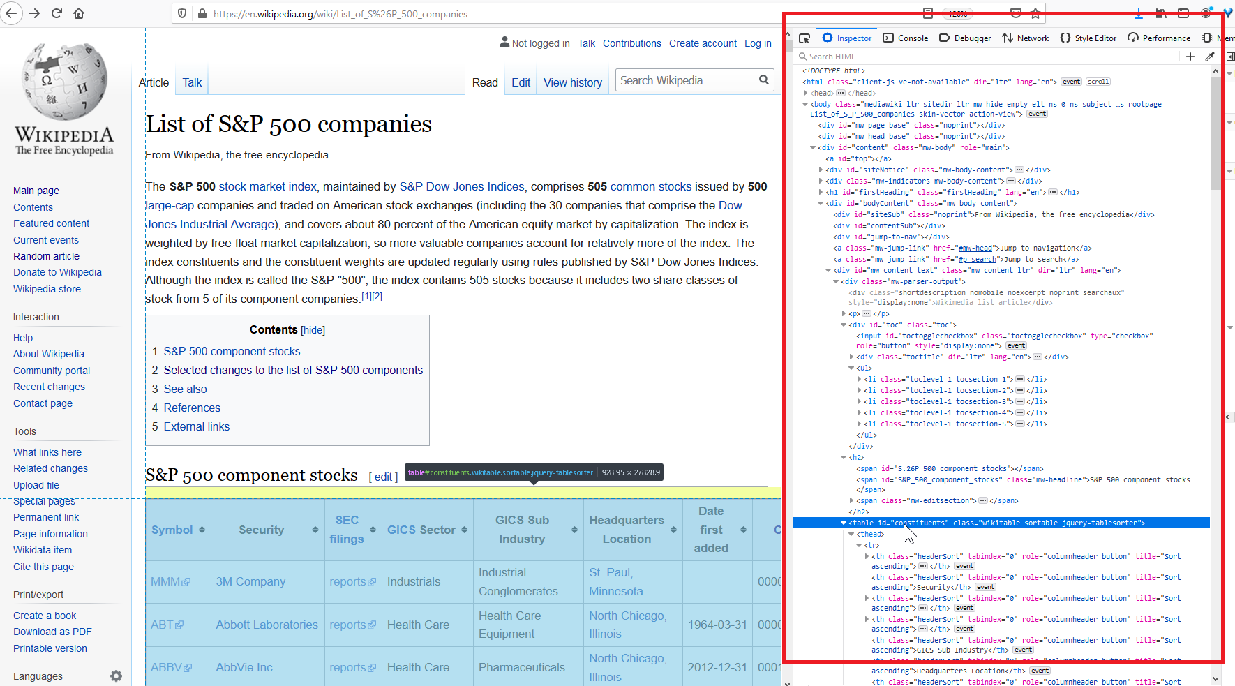 Import html Google таблица. Wiki table